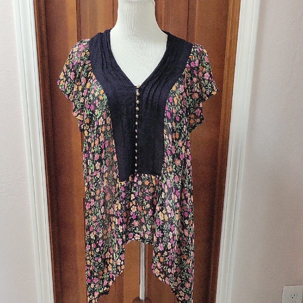 Free People One Floral Women's Top